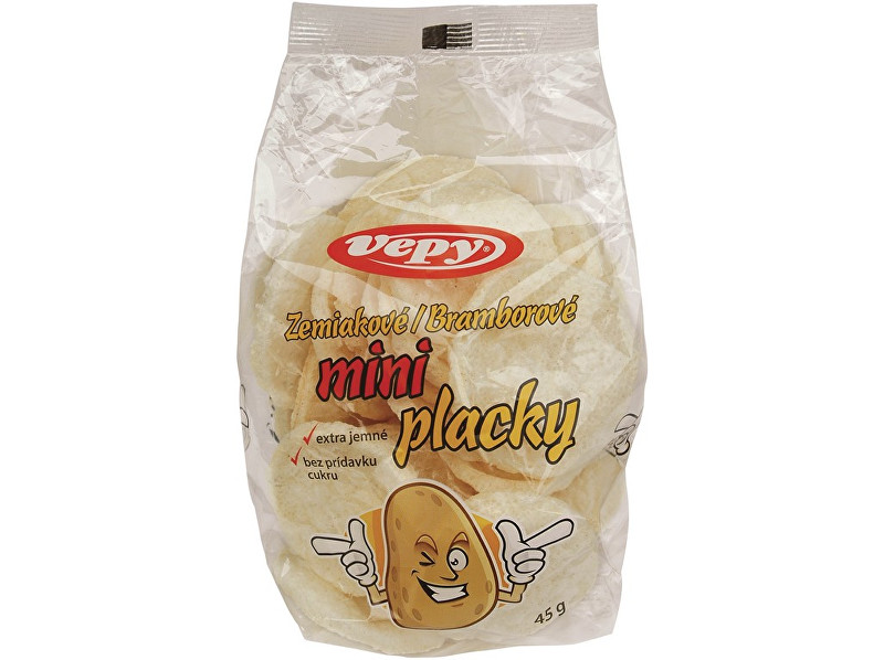 Zobrazit detail výrobku Vepy Miniplacky bramborové 45g Zobrazit detail výrobku Vepy Miniplacky bramborové 45g
