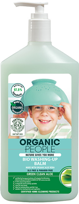 Organic People Mycí balzám z organické aloe vera 500 ml