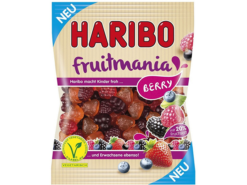 Zobrazit detail výrobku HARIBO Ovocné želé fruitmania berry 85g, min.trv. 1.12.2018 Zobrazit detail výrobku HARIBO Ovocné želé fruitmania berry 85g, min.trv. 1.12.2018