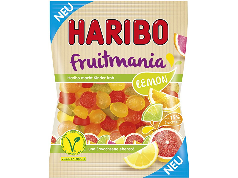 HARIBO Ovocné želé fruitmania lemon 85g