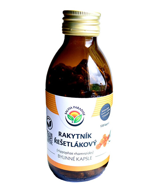 Zobrazit detail výrobku Salvia Paradise Rakytník řešetlákový kapsle 120 ks Zobrazit detail výrobku Salvia Paradise Rakytník řešetlákový kapsle 120 ks
