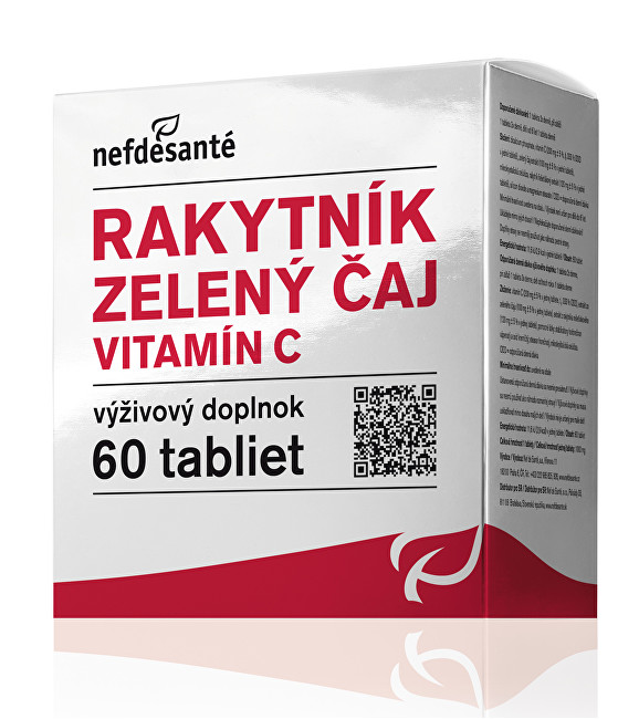 Zobrazit detail výrobku Nefdesanté Rakytník zelený čaj vitamín C 60 tablet Zobrazit detail výrobku Nefdesanté Rakytník zelený čaj vitamín C 60 tablet