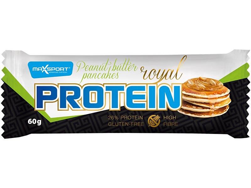 Zobrazit detail výrobku Max sport Tyčinka proteinová Royal protein delight Peanut butter pancakess + 15% zdarma 60g Zobrazit detail výrobku Max sport Tyčinka proteinová Royal protein delight Peanut butter pancakess + 15% zdarma 60g