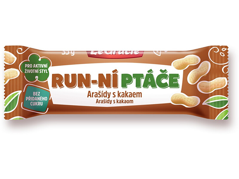 Zobrazit detail výrobku LeGracie Tyčinka Run-ní ptáče arašídy s kakaem 35g Zobrazit detail výrobku LeGracie Tyčinka Run-ní ptáče arašídy s kakaem 35g