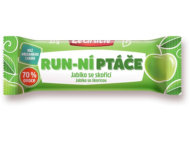 Zobrazit detail výrobku LeGracie Tyčinka Run-ní ptáče jablko se skořicí 35g Zobrazit detail výrobku LeGracie Tyčinka Run-ní ptáče jablko se skořicí 35g