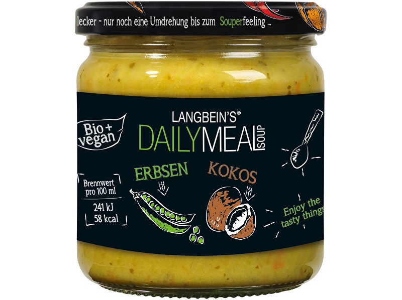 Zobrazit detail výrobku Daily Meal Bio polévka hrachová s kokosovým mlékem 350ml Zobrazit detail výrobku Daily Meal Bio polévka hrachová s kokosovým mlékem 350ml