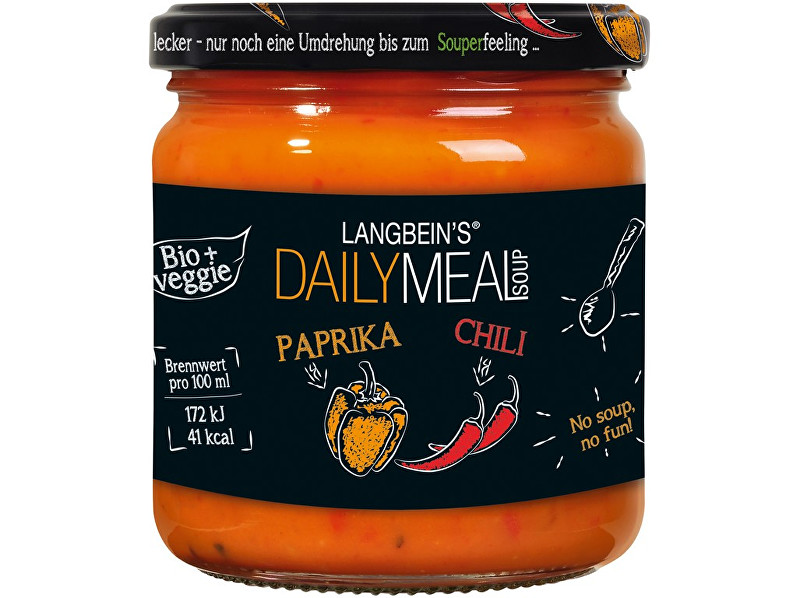 Zobrazit detail výrobku Daily Meal Bio polévka zeleninová paprika, chilli 350ml Zobrazit detail výrobku Daily Meal Bio polévka zeleninová paprika, chilli 350ml