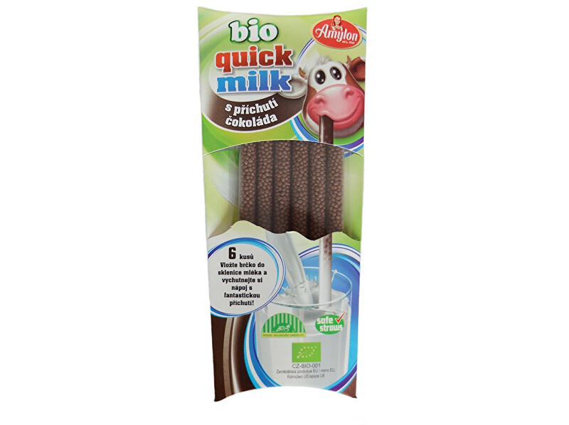 Zobrazit detail výrobku Amylon Bio Quick Milk Magická brčka do mléka s příchutí čokoláda Amylon 6x6g Zobrazit detail výrobku Amylon Bio Quick Milk Magická brčka do mléka s příchutí čokoláda Amylon 6x6g