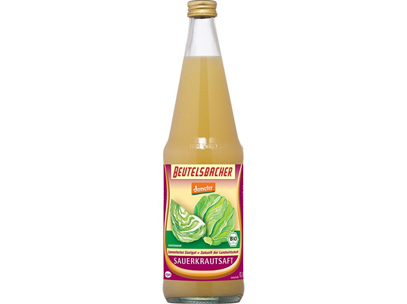 Zobrazit detail výrobku Beutelsbacher Bio zelná šťáva mléčně kvašená Beutelsbacher 0,7 l Zobrazit detail výrobku Beutelsbacher Bio zelná šťáva mléčně kvašená Beutelsbacher 0,7 l