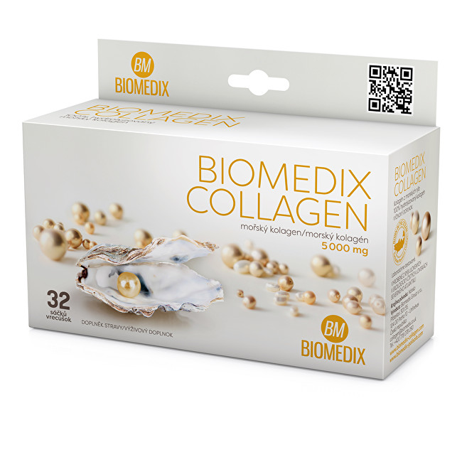 Biomedix Biomedix Collagen 32 sáčků + C-Vitamin 100 mg 60 tablet