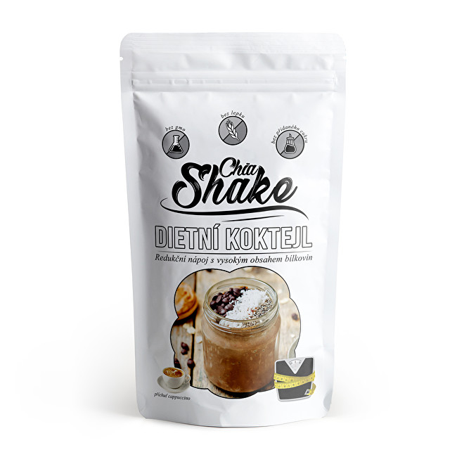 Chia Shake Dietní koktejl 450 g Cappuccino