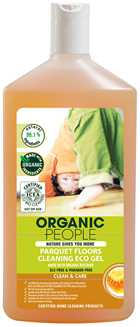 Organic People Eko čistící gel na parkety s organickým včelím voskem 500 ml