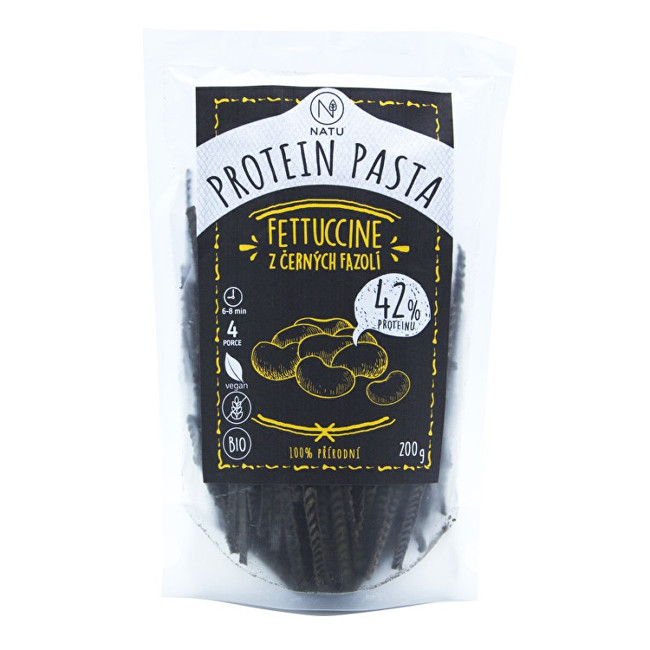Zobrazit detail výrobku Natu Fettuccine z černých fazolí BIO 200 g Zobrazit detail výrobku Natu Fettuccine z černých fazolí BIO 200 g