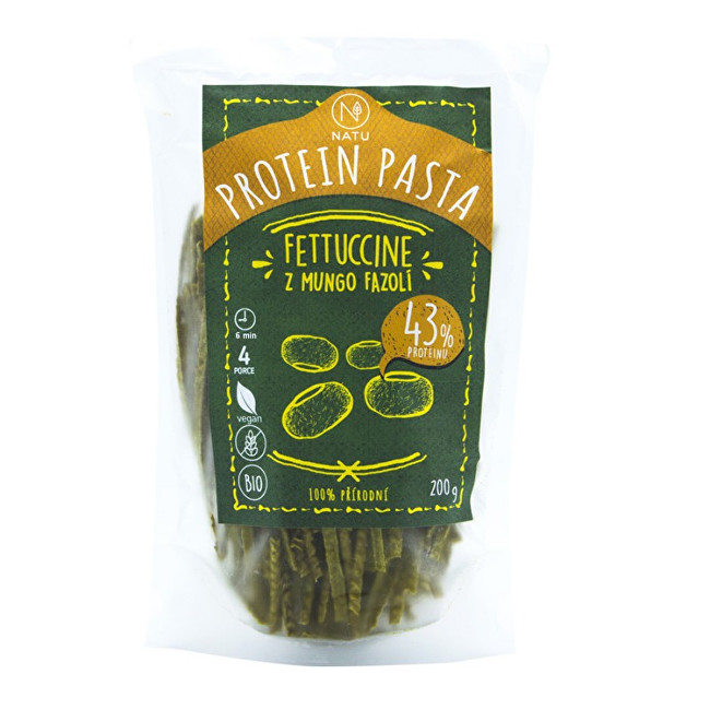 Zobrazit detail výrobku Natu Fettuccine z mungo fazolí BIO 200 g Zobrazit detail výrobku Natu Fettuccine z mungo fazolí BIO 200 g