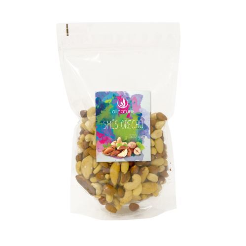 Allnature Jádra ořechů směs (mandle, lískače, kešu, para) 500 g