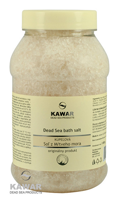 Kawar Koupelová sůl z Mrtvého moře 1000 g - SLEVA - POMAČKANÉ OBALY