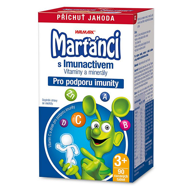 Marťánci Marťánci s Imunactivem příchuť jahoda 90 tbl.