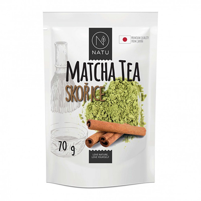 Natu Matcha tea BIO Premium Japan Skořice 70 g