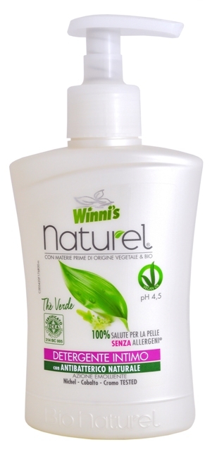 Winni´s NATUREL Sapone Intimo The Verde tekuté mýdlo pro intimní hygienu se zeleným čajem 250 ml