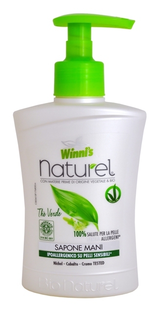 Winni´s NATUREL Sapone Mani The Verde tekuté mýdlo se zeleným čajem 250 ml