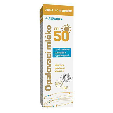MedPharma Opalovací mléko SPF 50 baby 230 ml