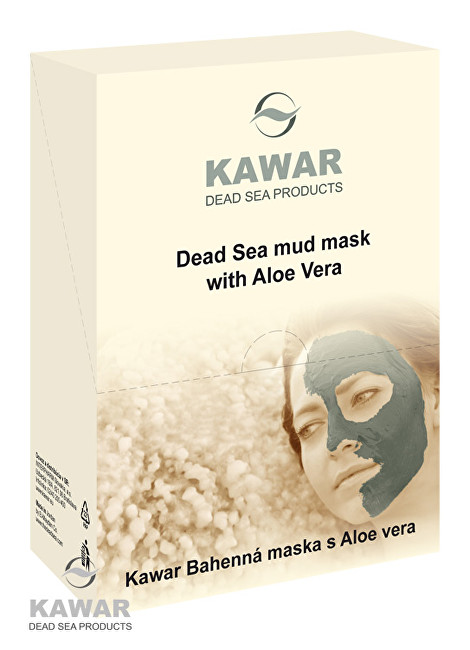 Kawar Pleťová maska s aloe vera a minerály z Mrtvého moře 4 x 75 g sáčků v krabičce
