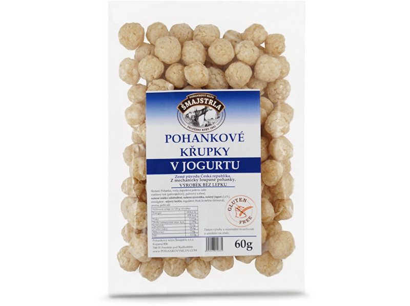 Zobrazit detail výrobku Šmajstrla Pohankové křupky v jogurtu 60g Zobrazit detail výrobku Šmajstrla Pohankové křupky v jogurtu 60g