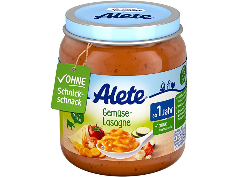 Zobrazit detail výrobku Alete Příkrm - Zeleninové lasagne 250g Zobrazit detail výrobku Alete Příkrm - Zeleninové lasagne 250g