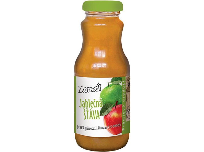 Zobrazit detail výrobku MONEDÍ Přírodní ovocná šťáva, 100% jablko, 250 ml Zobrazit detail výrobku MONEDÍ Přírodní ovocná šťáva, 100% jablko, 250 ml