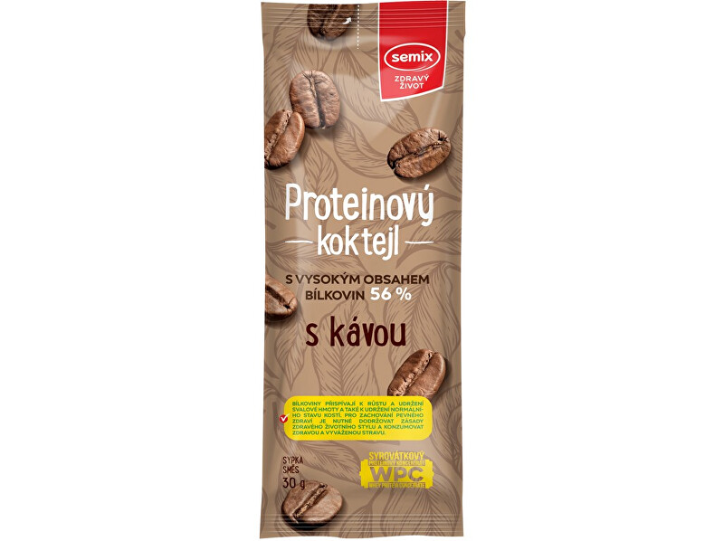 Zobrazit detail výrobku Semix Proteinový koktejl s kávou 30g Zobrazit detail výrobku Semix Proteinový koktejl s kávou 30g