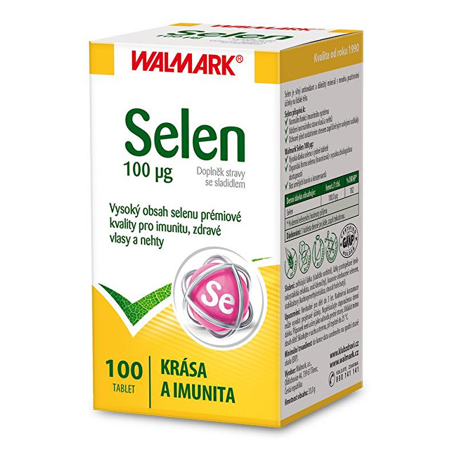 Zobrazit detail výrobku Walmark Selen 100 µg 100 tbl. Zobrazit detail výrobku Walmark Selen 100 µg 100 tbl.