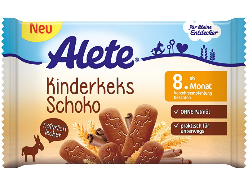 Zobrazit detail výrobku Alete Sušenky s kakaem 45 g Zobrazit detail výrobku Alete Sušenky s kakaem 45 g