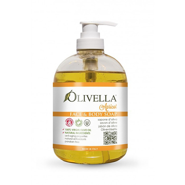 Olivella Tekuté mýdlo s vůní meruňky 500 ml