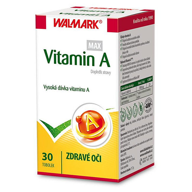 Zobrazit detail výrobku Walmark Vitamín A MAX 30 tob. Zobrazit detail výrobku Walmark Vitamín A MAX 30 tob.