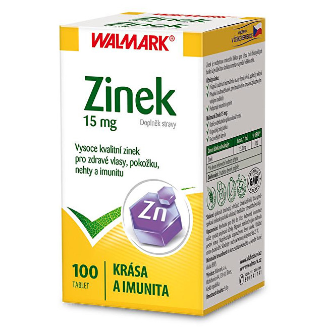 Zobrazit detail výrobku Walmark Zinek 15 mg 100 tbl. Zobrazit detail výrobku Walmark Zinek 15 mg 100 tbl.