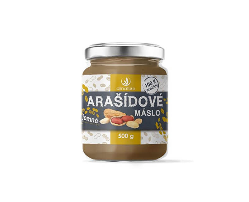 Zobrazit detail výrobku Allnature Arašídové máslo jemné 500 g Zobrazit detail výrobku Allnature Arašídové máslo jemné 500 g
