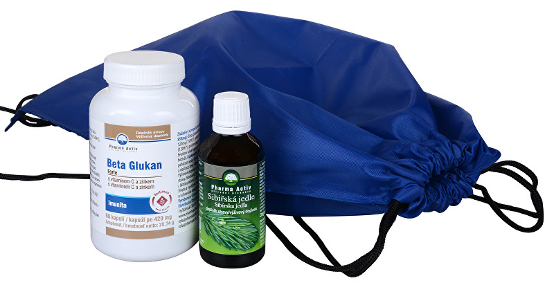 Pharma Activ Batoh Imunita + Beta Glukan FORTE 60 tablet + Sibiřská jedle 50 ml