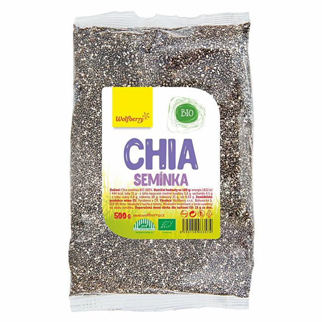 Zobrazit detail výrobku Wolfberry Chia semínka BIO 500 g Zobrazit detail výrobku Wolfberry Chia semínka BIO 500 g