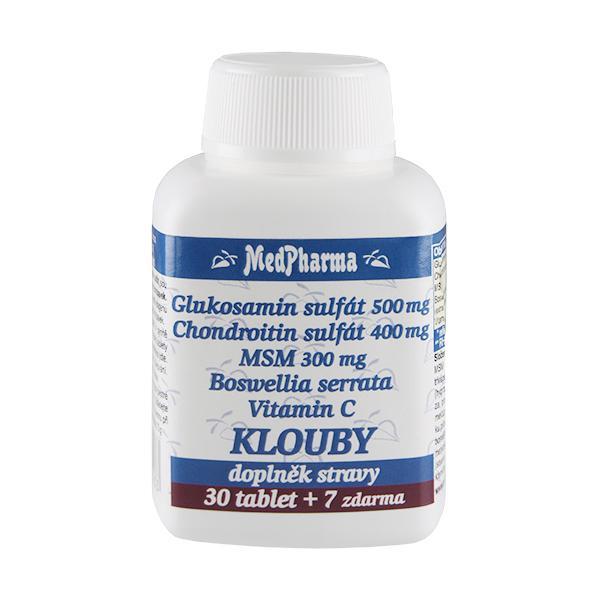 MedPharma Glukosamin + chondroitin + MSM - KLOUBY 30 tbl. + 7 tbl. ZDARMA
