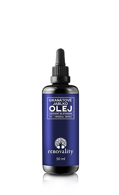Zobrazit detail výrobku Renovality Granátové jablko olej za studena lisovaný ze semen 50 ml Zobrazit detail výrobku Renovality Granátové jablko olej za studena lisovaný ze semen 50 ml