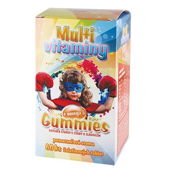 MedPharma Gummies – Multivitaminy + omega 3 pro děti 60 želatinových tbl.