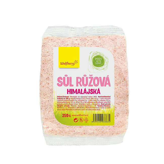 Zobrazit detail výrobku Wolfberry Himalájská sůl růžová 250 g Zobrazit detail výrobku Wolfberry Himalájská sůl růžová 250 g
