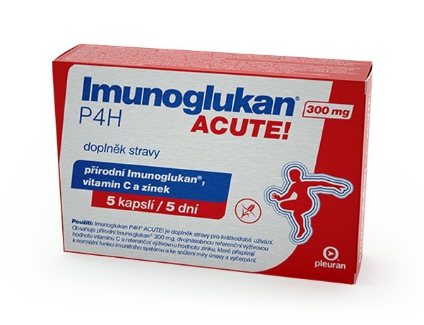 PLEURAN, s.r.o. Imunoglukan P4H® ACUTE 300 mg 5 kapslí