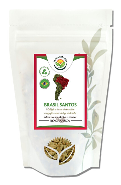 Salvia Paradise Káva - Brasil Santos zelená nepražená 250 g