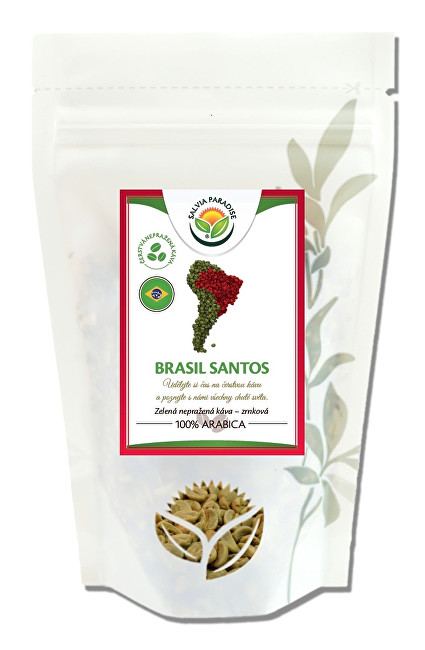 Salvia Paradise Káva - Brasil Santos zelená nepražená 500 g