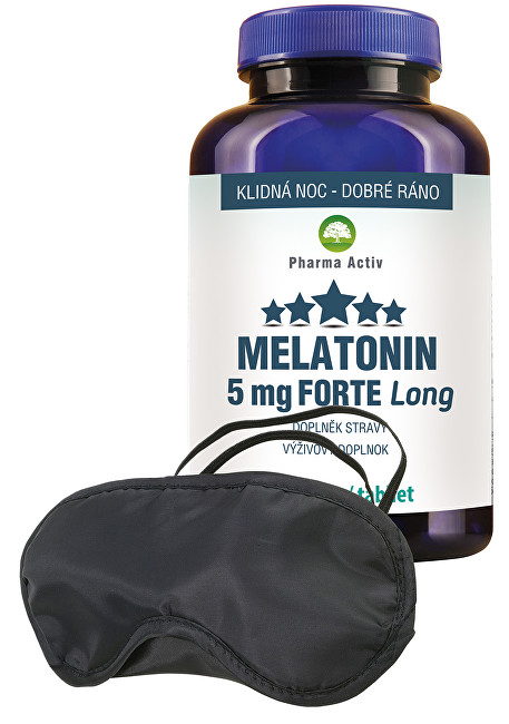 Pharma Activ Melatonin 5 mg Forte Long 100 tablet + zdarma škraboška