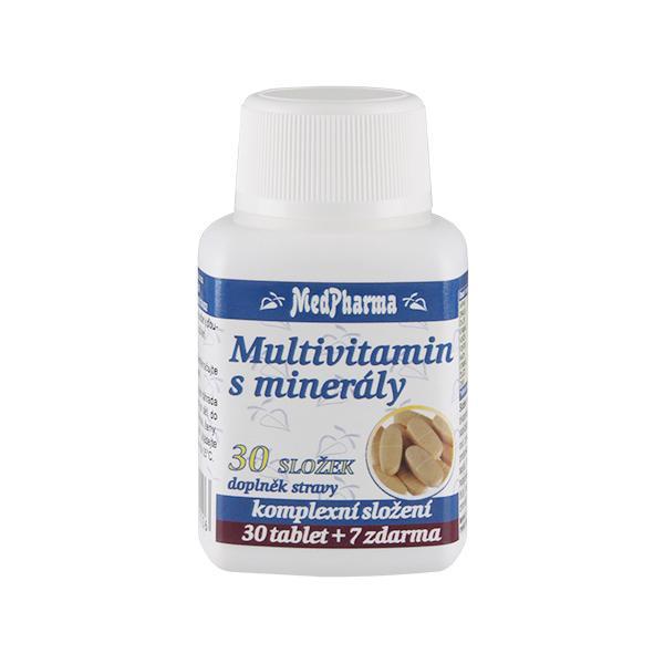Zobrazit detail výrobku MedPharma Multivitamin s minerály 30 složek 30 tbl. + 7 tbl. ZDARMA Zobrazit detail výrobku MedPharma Multivitamin s minerály 30 složek 30 tbl. + 7 tbl. ZDARMA