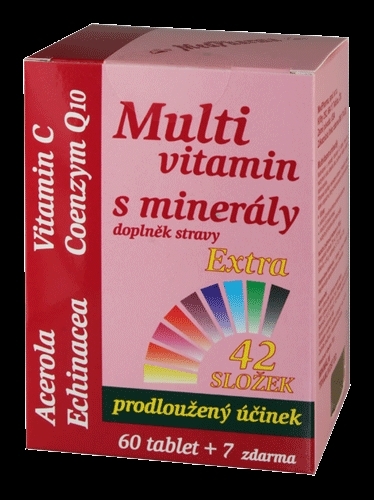 MedPharma Multivitamin s minerály 42 složek, extra C + Q10 60 tbl. + 7 tbl. ZDARMA