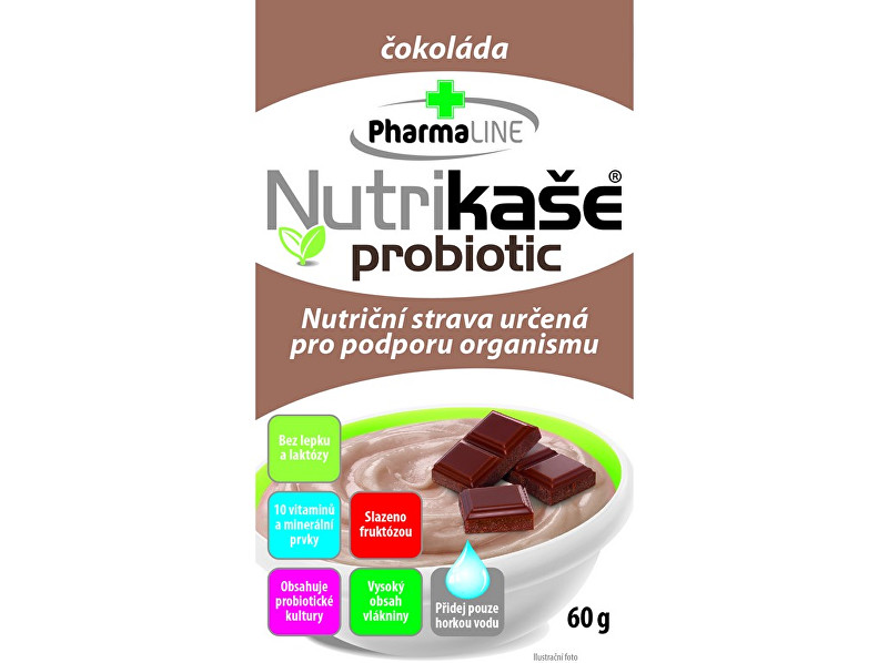 Zobrazit detail výrobku PharmaLINE Nutrikaše probiotic s čokoládou 60g Zobrazit detail výrobku PharmaLINE Nutrikaše probiotic s čokoládou 60g