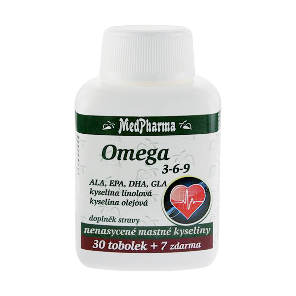 Zobrazit detail výrobku MedPharma Omega 3-6-9 37 kapslí Zobrazit detail výrobku MedPharma Omega 3-6-9 37 kapslí